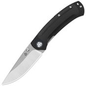 QSP 109A1 Copperhead Stonewashed Linerlock Knife Black Handles