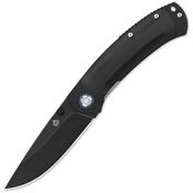 QSP 109A2 Copperhead Linerlock Knife Black Handles