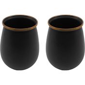 Barebones Living 388 Enamel Tumbler Set Charcoal