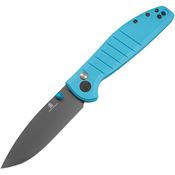 Bestech MK04C Bestechman Goodboy Buttonlock Gray Knife Blue Handles