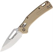 BlackFire OGK000TNB Pivot Lock Satin Folding Knife Tan Handles