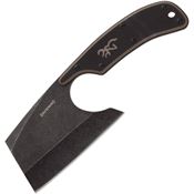 Browning 0322B Cutoff Camp Cleaver Fixed Blade Knife Brown Handles