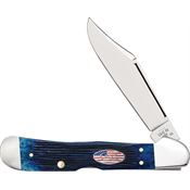 Case XX 10749 Copperlock Folding Knife Navy Blue Handles