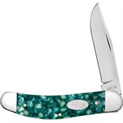 Case XX 71385 Sowbelly Knife Sparxx Green Handles