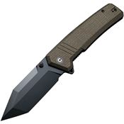 Civivi 230243 Bhaltair Knife Green Burlap Handles