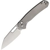 CJRB 1925ATI Pyrite Button Lock Knife Titanium Handles