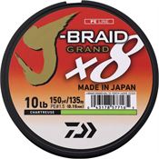 Daiwa JBGD8U10C J-Braid Grand Line 10/150 Char