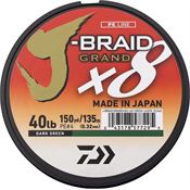 Daiwa JBGD8U40D J-Braid Grand Line 40/150 Grn