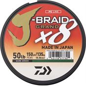 Daiwa JBGD8U50D J-Braid Grand Line 50/150 Grn
