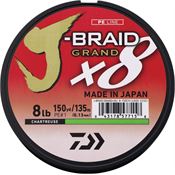 Daiwa JBGD8U8C J-Braid Grand Line 8/150 Char