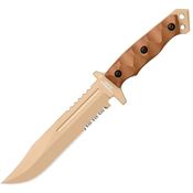 Halfbreed LIK01G2DE Large Infantry Gen 2 Dark Earth Fixed Blade Knife Flat Dark Earth Handles