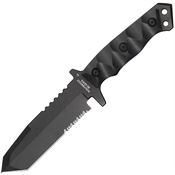 Halfbreed MIK02G2BLK Medium Infantry Gen 2 Black Fixed Blade Knife Black Handles