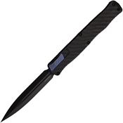 Heretic 0206ACFBLU Auto Cleric II OTF CF/Blue Black Knife Carbon Handles