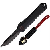 Heretic 0276APREDC H0276APREDC Auto Manticore E OTF Black Knife Black Handles