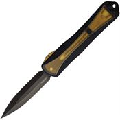 Heretic 0326AU Auto Manticore X OTF Black Spear Point Knife Black and Ultem Inlay Handles