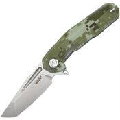 Kubey 237H Carve Nest Knife Camo Handles