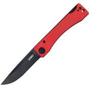 Kubey 2102C Akino Lockback Knife Red G10 Handles