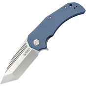 Kubey 318E Bravo 1 Knife Blue Handles