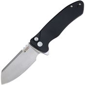 Kubey 336E Creon Button Lock Knife Black Handles