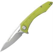 Kubey 345H Merced Knife Yellow Handles