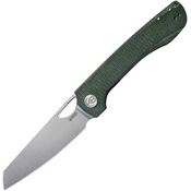 Kubey 365E Elang Knife Green Micarta Handles