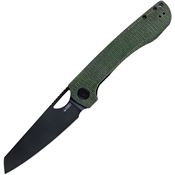 Kubey 365F Elang Knife Green Micarta Handles
