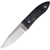 Maserin Knives AM22 Fixed Blade Blue AM22 Satin Fixed Blade Knife Blue Handles