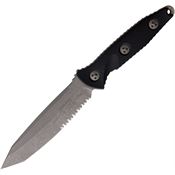 Microtech 11411AP Socom Alpha T/E Apoc P/S Apocalyptic Fixed Blade Knife Black Handles