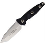 Microtech 114M10 Socom Alpha Mini T/E SW Stonewash Fixed Blade Knife Black Handles