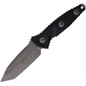 Microtech 114M10AP Socom Alpha Mini T/E Apocalyptic Fixed Blade Knife Black Handles