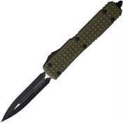 Microtech 1221FRGTODS Auto Ultratech Double Edge OTF Knife OD Green Handles