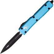 Microtech 1221TQ Auto Ultratech Double Edge OTF Knife Turquoise Handles