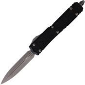 Microtech 20610APS Auto Makora Apocalyptic Double Edge OTF Knife Black Handles