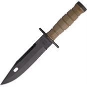 Ontario 1982 M11 EOD Black Fixed Blade Knife Tan Handles