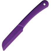 Ontario 3608 Utility Serrated Fixed Blade Knife Purple Handles