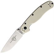 Ontario 8861BONE RAT II Knife Ivory G10 Handles