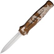 Piranha P20C Auto Rated-X OTF Mirror Knife Camo Handles