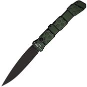 Piranha P21GT Auto 21 Button Lock Black Knife Green Handles