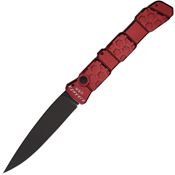 Piranha P21RT Auto 21 Button Lock Black Knife Red Handles