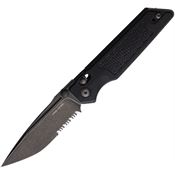 Real Steel 7713B RS7713B Sacra TAC Black Folding Knife Black Handles