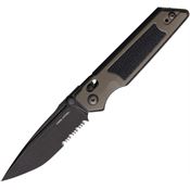 Real Steel 7713CB RS7713CB Sacra TAC Black Folding Knife Coyote Brown Handles