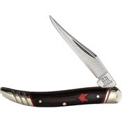 Rough Rider 2296 Red Fox Mini Toothpick Knife Black/Red Handles