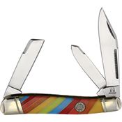 Rough Rider 2472 Lollipop Series Texas Stockman Knife Multi Plastic Handles