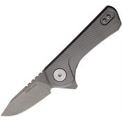 Sharps Bros. F03 Meanstreak Titanium Handless Stonewash Knife Gray Handles