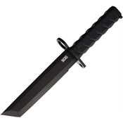 SOG BY1001BX Bar15T Combat Tanto Fixed Blade Knife Black Handles