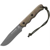 TOPS SHR03 Spirit Hunter X3 Black Fixed Blade Knife Green Handles