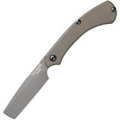 TOPS TRAZ05 Tac-Raze Folder Razor Gray Knife Green Handles