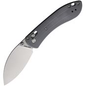 Vosteed A0206 Mini Nightshade Crossbar Lock Satin Folding Knife Gray Handles