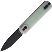 Vosteed CGS03 Corgi Treklock Black Folding Knife Jade Handles