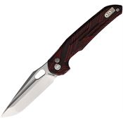 Vosteed TBSG1 Thunderbird Treklock Satin Folding Knife Black/Red Handles